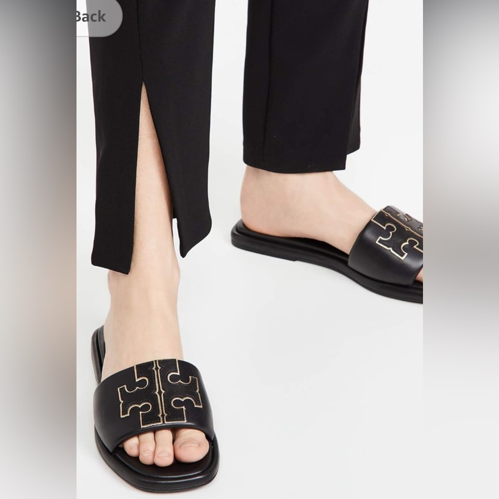Tory Burch Women's Double T Sport Slides